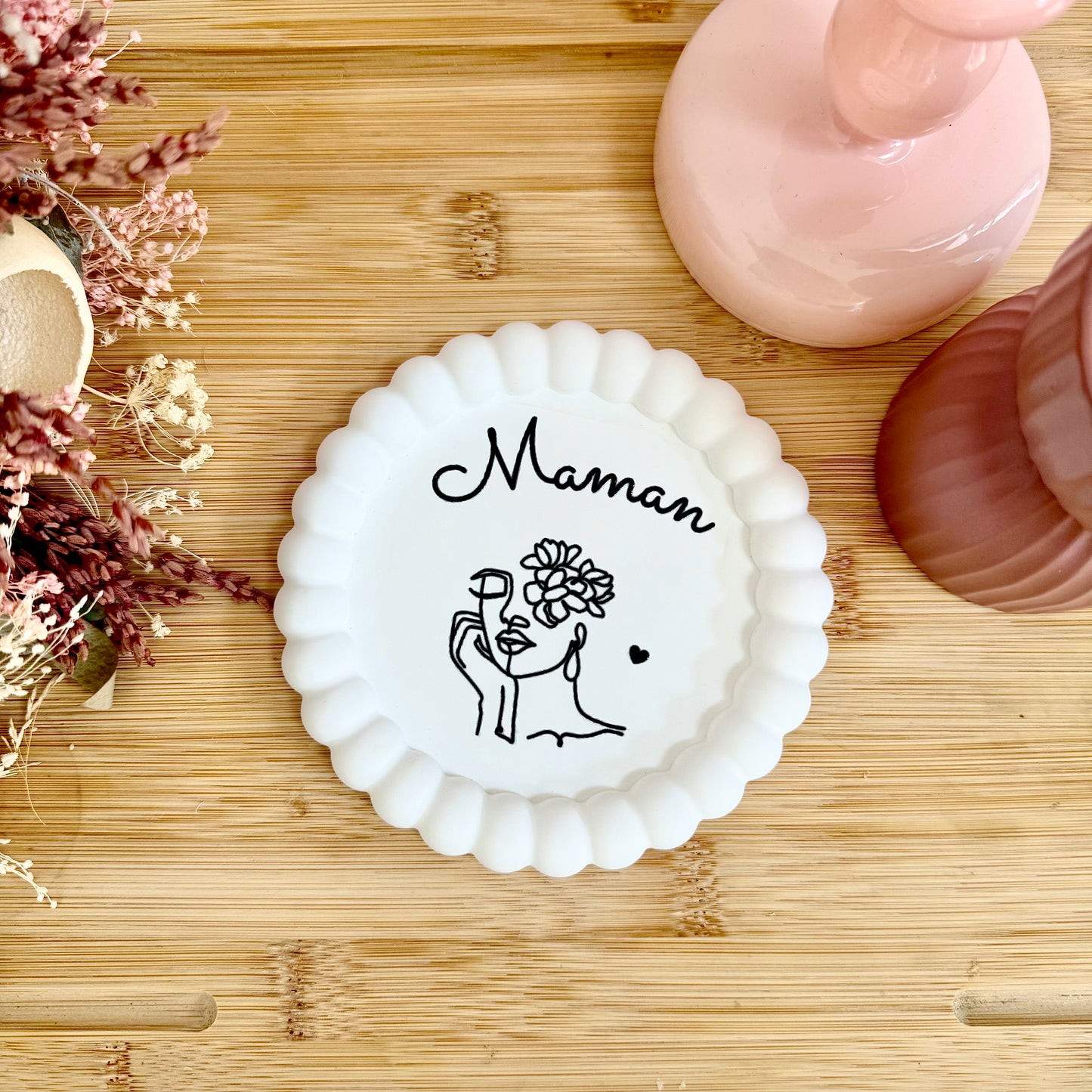 Plateau à bijoux " Maman"