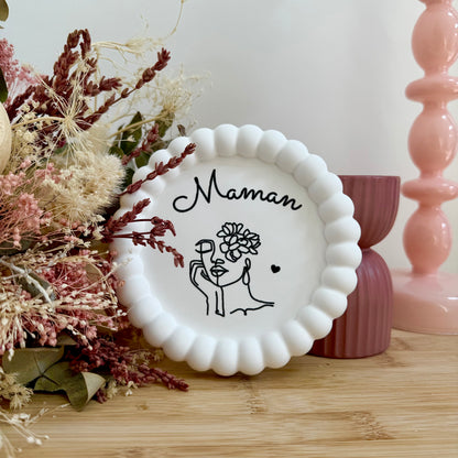 Plateau à bijoux " Maman"