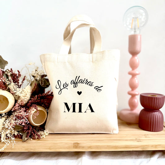Sac enfant personnalisé "Les petites affaires"